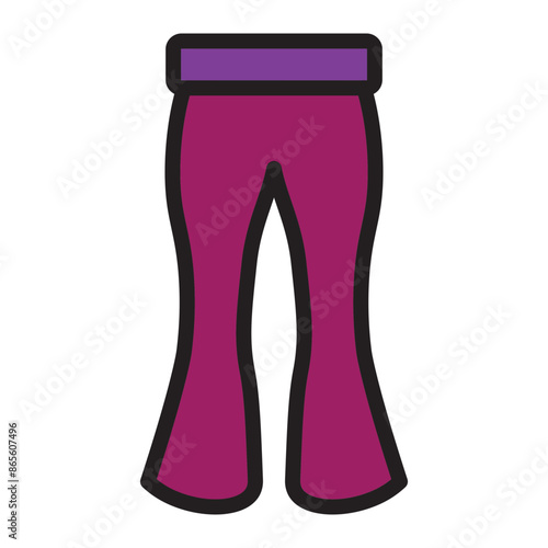 Pajama Vector Filled Icon Design