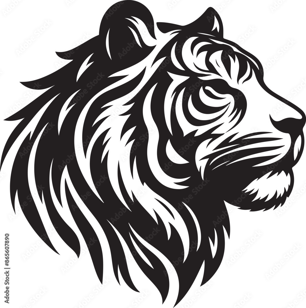 Tiger Silhouette vector illustration Tiger Silhouette vector illustration