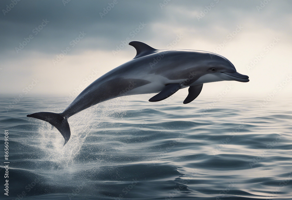 Fototapeta premium Dolphin isolated on transparent
