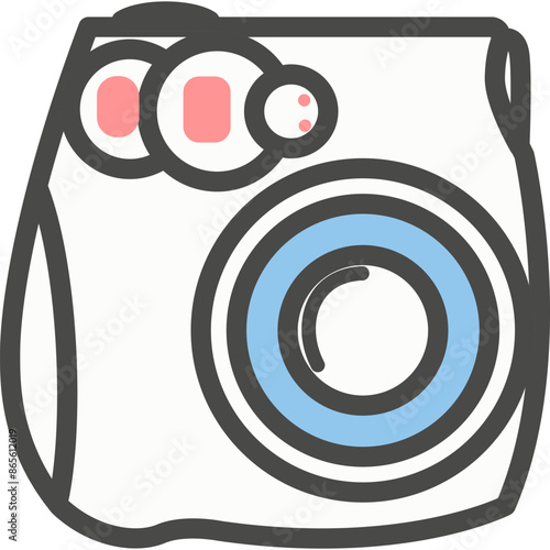 Photo equipment vector icon isolated