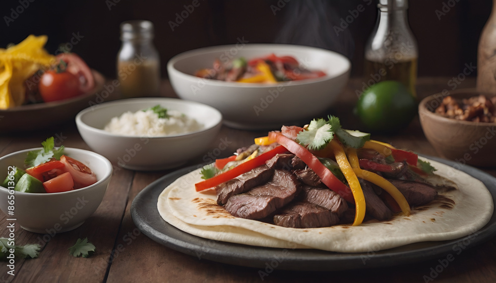 steak fajitas with peppers and veggies steak fajitas with peppers and veggies