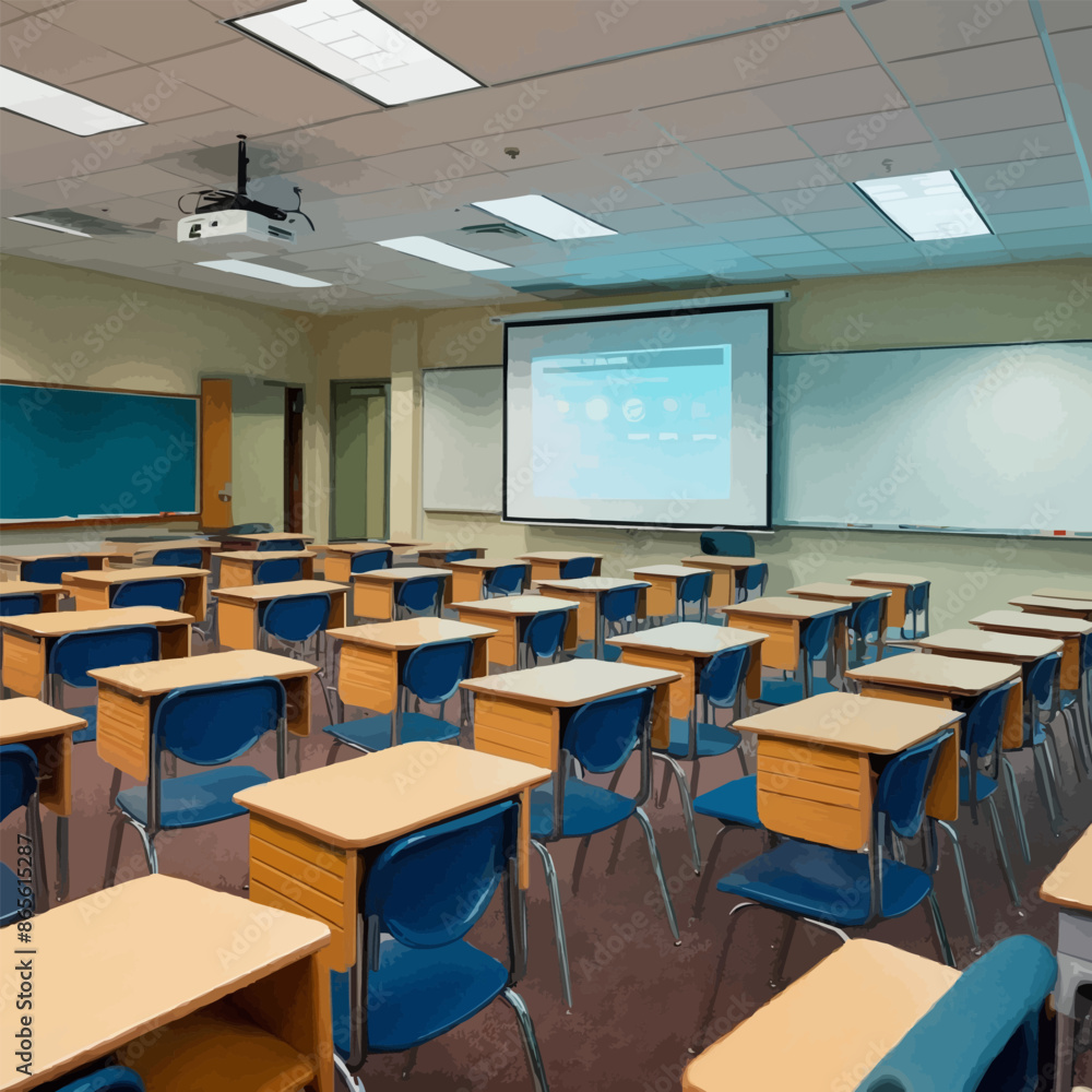 classroom with class classroom with class