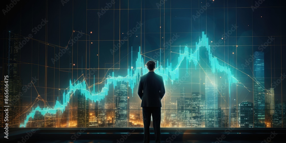 Futuristic of business network, Businessman synchronize data with structure of digital data graph growth on networking and analysis Futuristic of business network, Businessman synchronize data with structure of digital data graph growth on networking and analysis