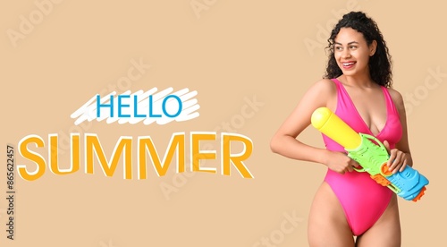 Banner with text HELLO SUMM...