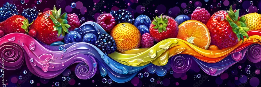 Abstract Fruit Background Abstract Fruit Background