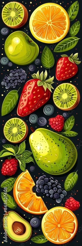 Abstract Fruit Background Abstract Fruit Background