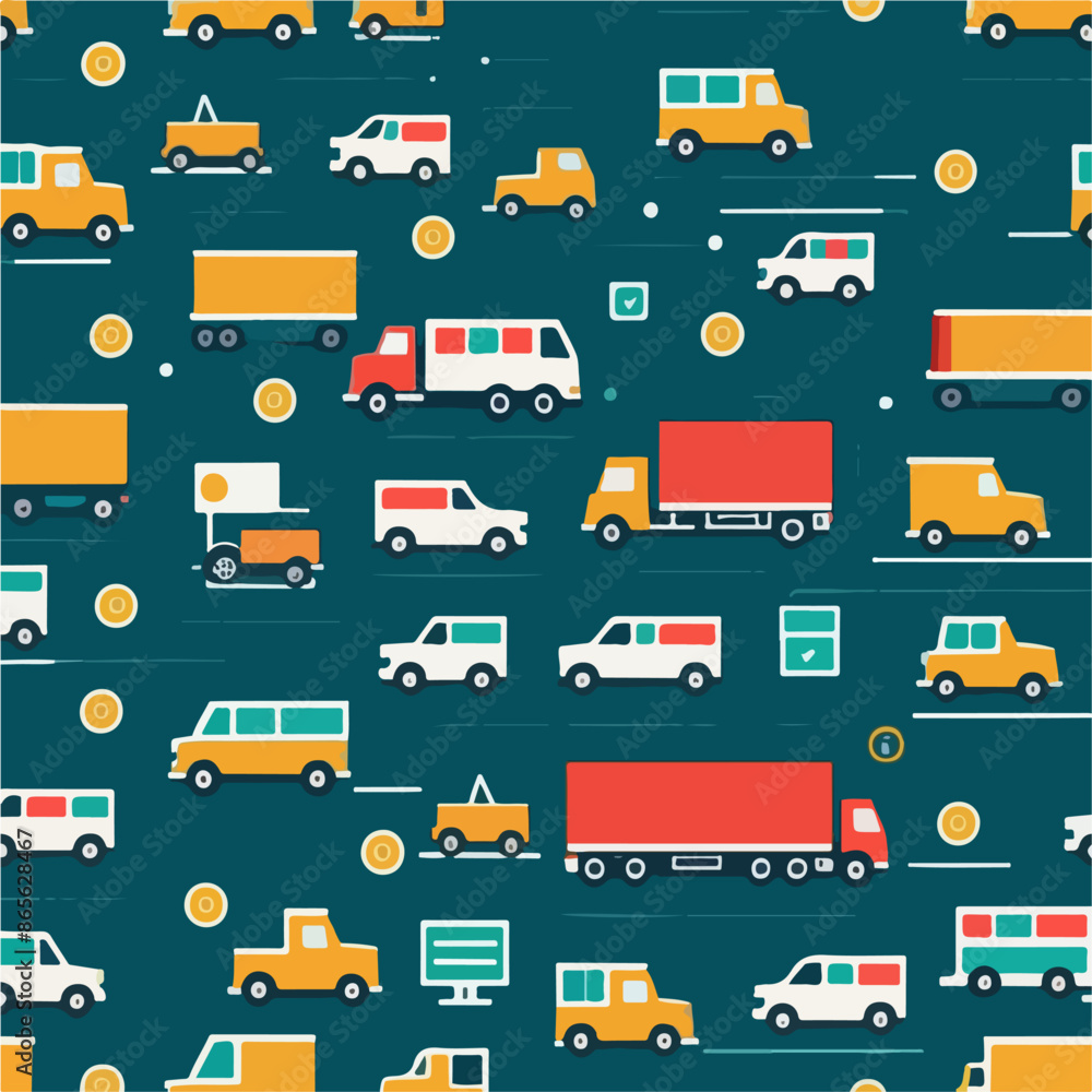 Logistics Pattern Vector Illustration Logistics Pattern Vector Illustration