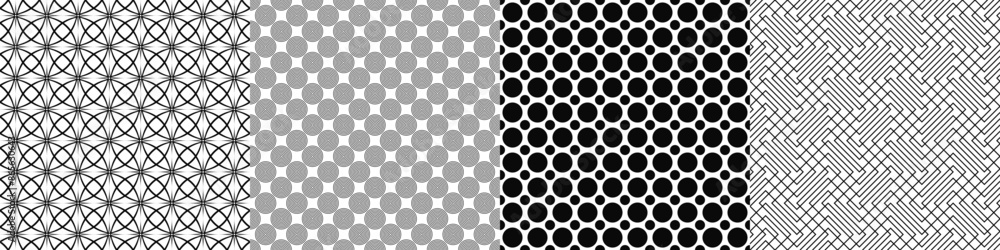 Black and white pattern collection Black and white pattern collection