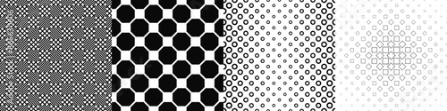 Black and white pattern collection