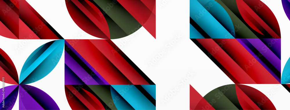 Circles and round shapes geometric minimal background Circles and round shapes geometric minimal background