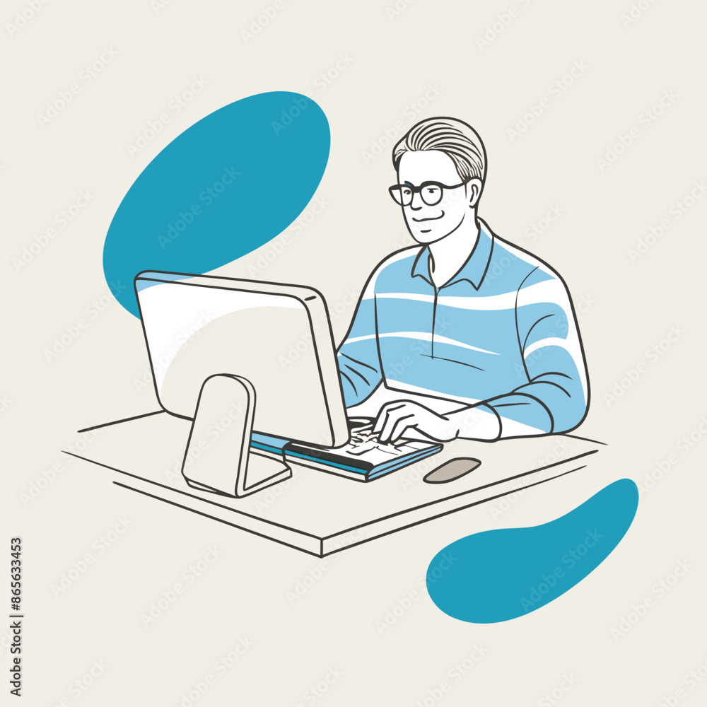 businessman working on laptop businessman working on laptop