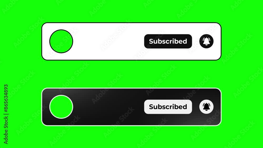 subscribe button animation on green background subscribe button animation on green background