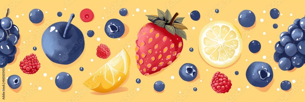 Elegant Abstract Fruit Background Elegant Abstract Fruit Background