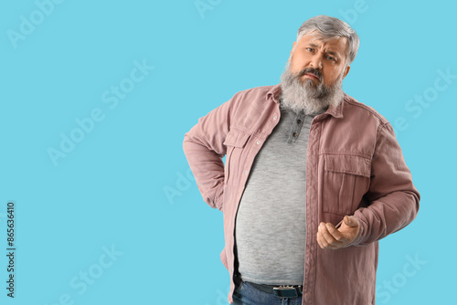 Portrait of sad senior man ...