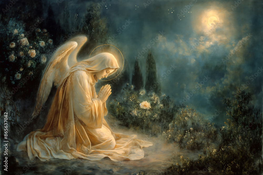 Archangel Gabriel comes for Annunciation Archangel Gabriel comes for Annunciation