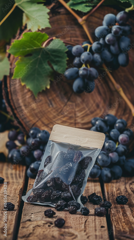 setting with grapes in vineyard setting with grapes in vineyard