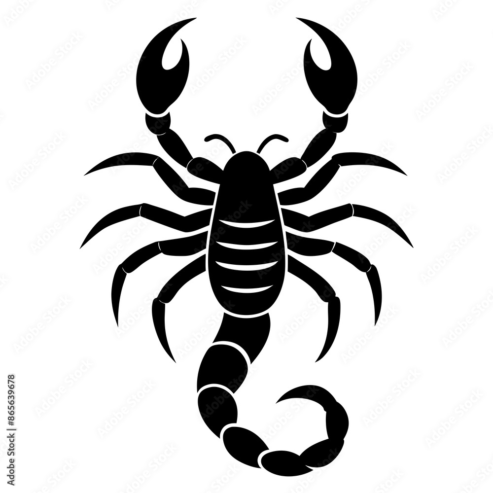 Obraz premium scorpion tattoo vector