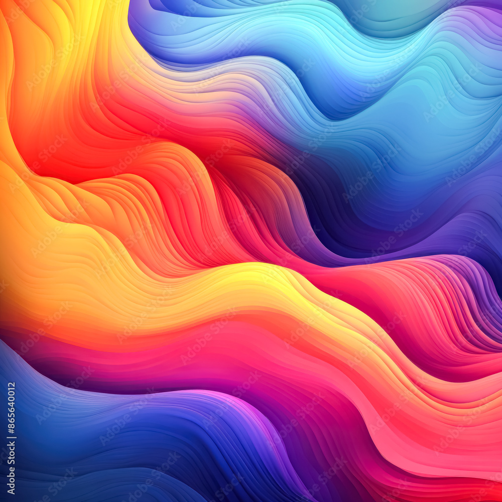 A colorful swirl of pink, yellow, and blue paint. A colorful swirl of pink, yellow, and blue paint.