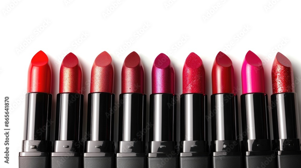 Isolated Lipsticks on White Background for Makeup Branding and Web Design Isolated Lipsticks on White Background for Makeup Branding and Web Design