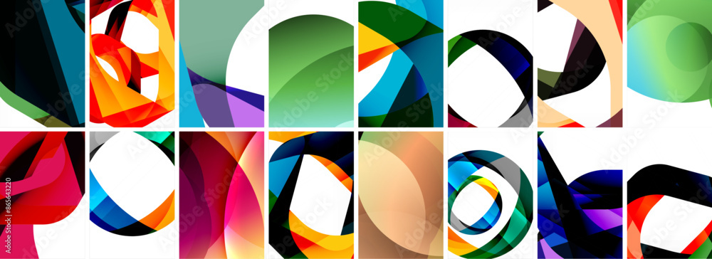 Collection of abstract background with waves, colorful shapes and 3d shadow effect. Vector Illustration For Wallpaper, Banner, Background, Card, Book Illustration, landing page Collection of abstract background with waves, colorful shapes and 3d shadow effect. Vector Illustration For Wallpaper, Banner, Background, Card, Book Illustration, landing page