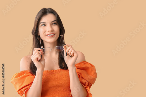 Beautiful young happy woman...