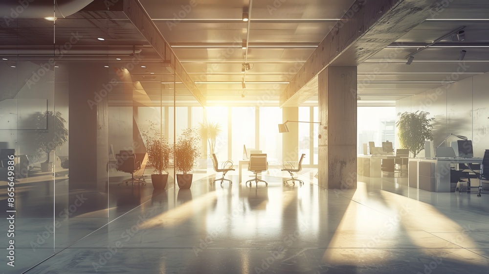 Modern office interior with soft lighting, suitable for a background in presentations or designs. Modern office interior with soft lighting, suitable for a background in presentations or designs.