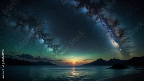 Stunning Milky Way Over Ocean