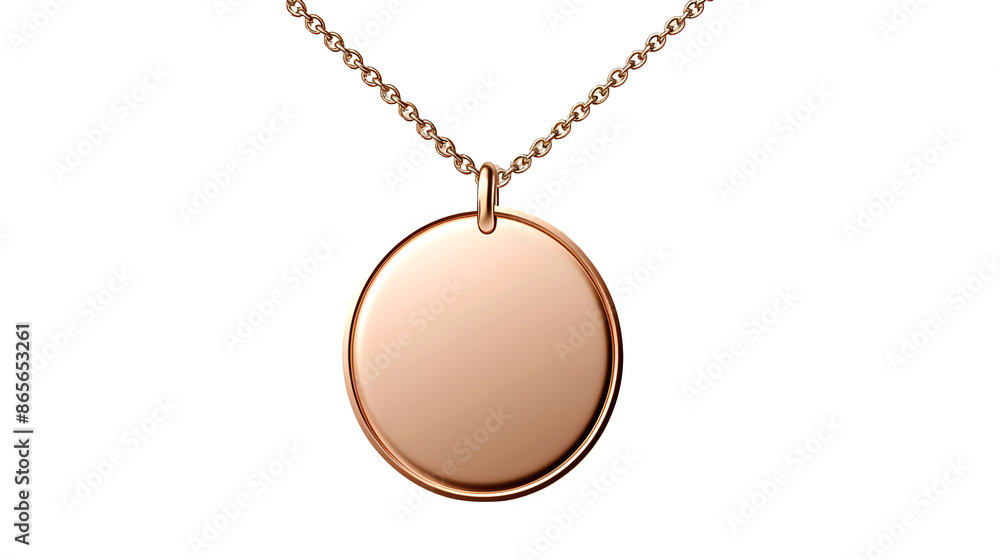 Necklace mockup with pendant charm and delicate chain, PNG file, transparent background, isolated on white Necklace mockup with pendant charm and delicate chain, PNG file, transparent background, isolated on white
