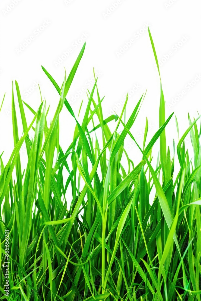 Obraz premium A detailed view of fresh and vibrant green grass with no distractions