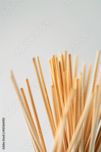 Wallpaper Mural A close-up shot of a bunch of bamboo sticks, possibly used for crafting or decorative purposes Torontodigital.ca