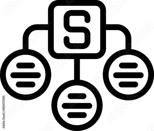 Icon of a server providing data storage service to multiple clients using a network infrastructure