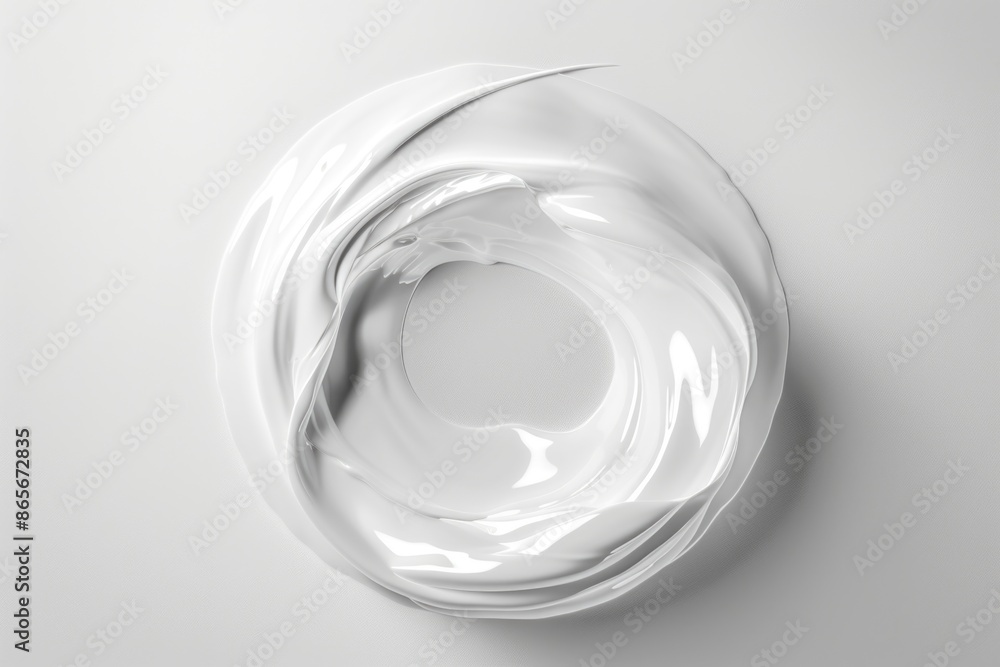A close-up shot of a white object sitting on a table A close-up shot of a white object sitting on a table
