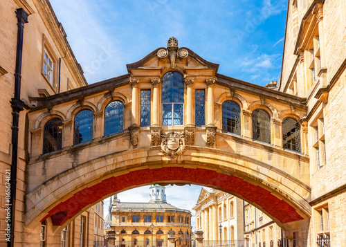 Fotografija Bridge of Sighs (Hertford bridge) in centre of Oxford, UK