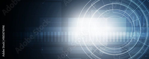 Technology abstract futuristic science background for internet business. Big data concept.. Vector art.