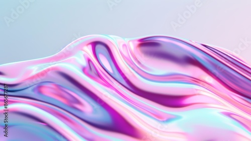 Trendy holographic texture in pastel hues of violet, pink, and mint, characterized by natural scratches and irregularities, creating a unique and stylish visual effect