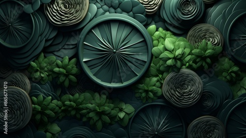 A mesmerizing top-view imag...