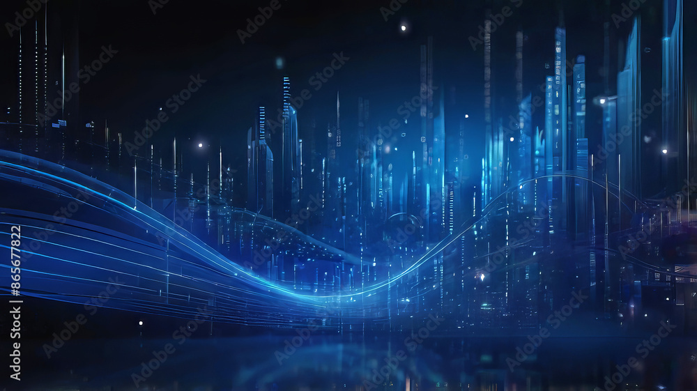 abstract dark blue background, statistical resampling data sci-fi, abstract dark blue background, statistical resampling data sci-fi,