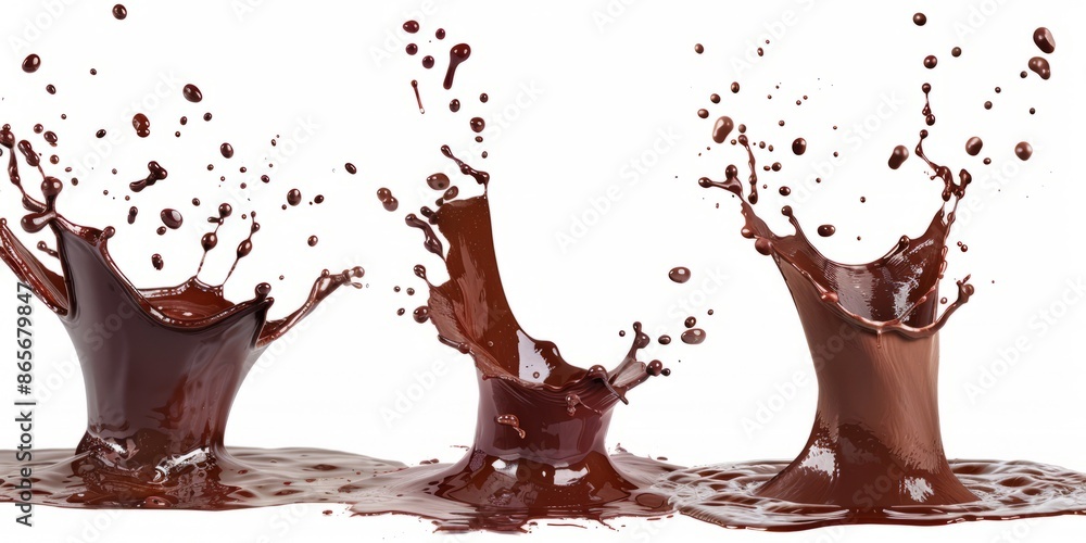 chocolate sprinkles on a white background chocolate sprinkles on a white background