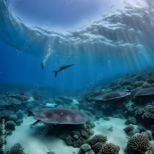 ocean with its colorful nature, ai-generatet © Dr. N. Lange