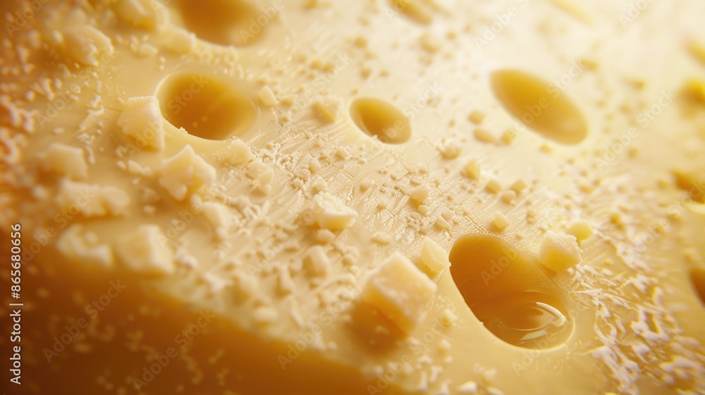 A slice of cheese with holes in it, suitable for use as a prop or in a still life composition A slice of cheese with holes in it, suitable for use as a prop or in a still life composition