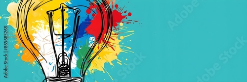 Creative Explosion - Artistic Light Bulb Concept