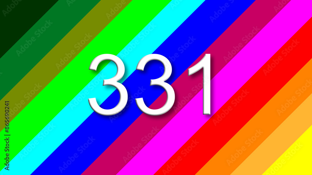 331 colorful rainbow background year number 331 colorful rainbow background year number