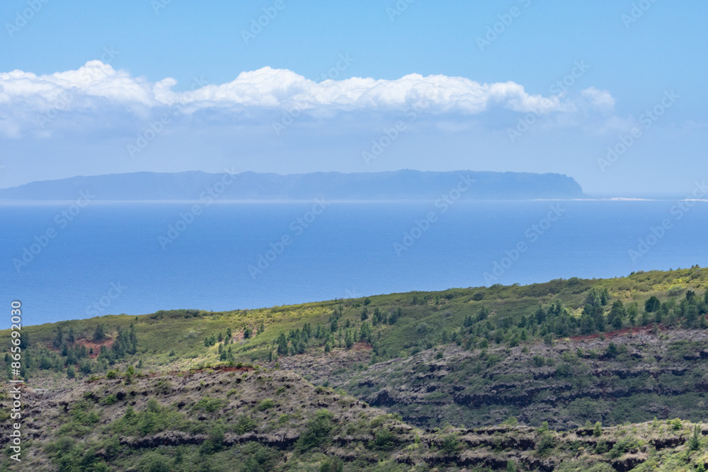Niʻihau / Niihau, is the westernmost main and seventh largest inhabited island in Hawaii. It is 17.5 miles (28.2 km) southwest of Kauaʻi across the Kaulakahi Channel. Kokee Road, west Kauai, Hawaii