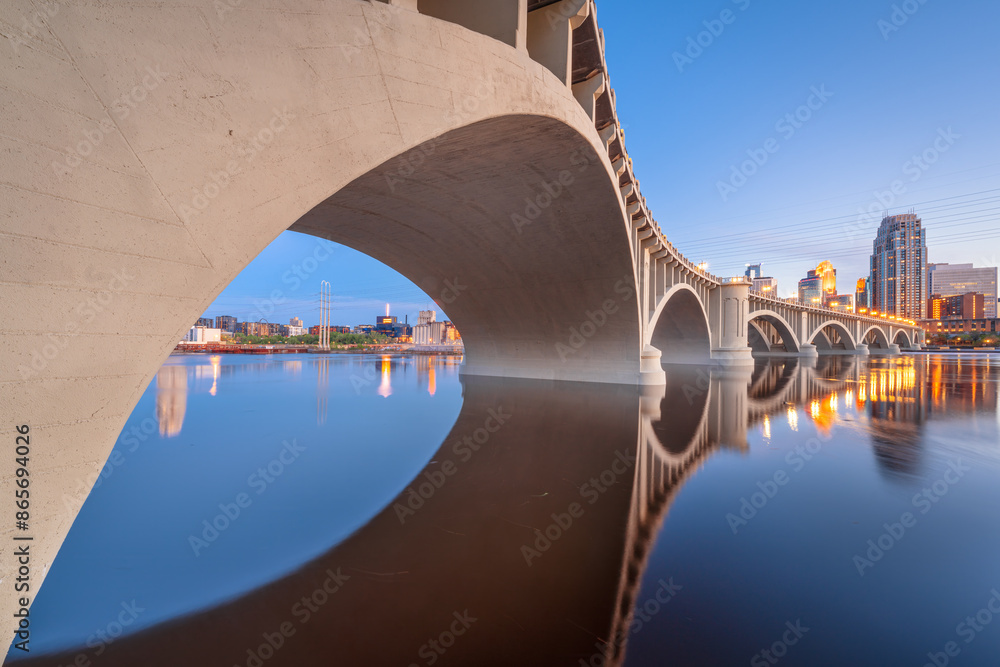 Minneapolis, Minnesota, USA at Twilight