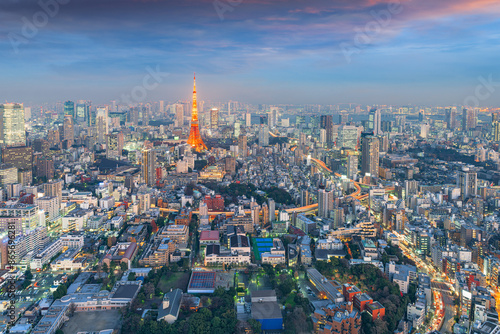 Tokyo Cityscape with Tokyo Tower.