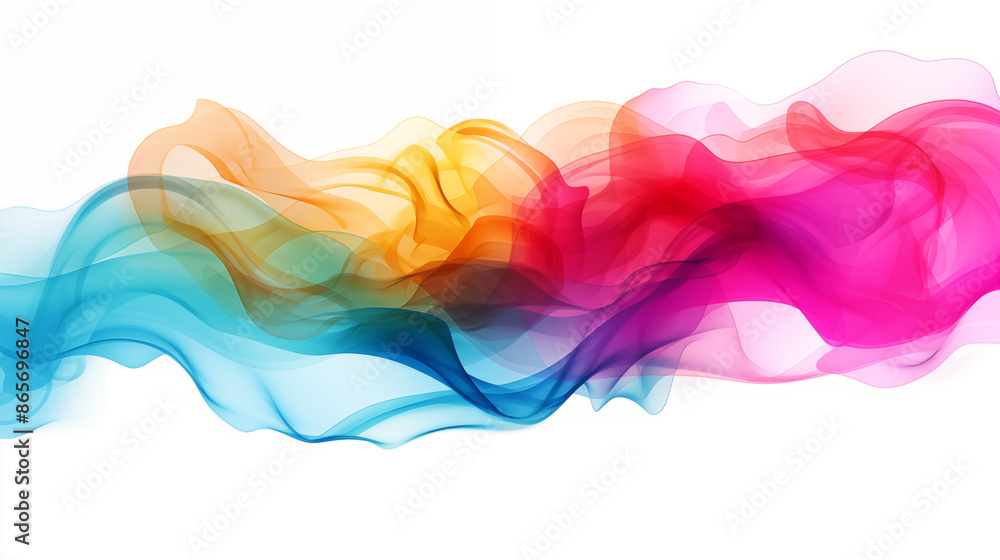 colorful ink smoke isolated on white background with copy space colorful ink smoke isolated on white background with copy space