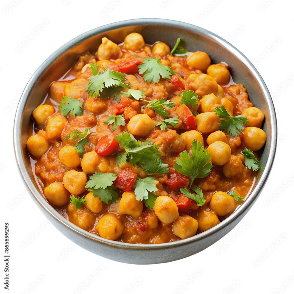 Delicious Chana Masala with Tomatoes and Cilantro Garnish Aromatic and authentic Indian Cuisine gluten free Delicious Chana Masala with Tomatoes and Cilantro Garnish Aromatic and authentic Indian Cuisine gluten free