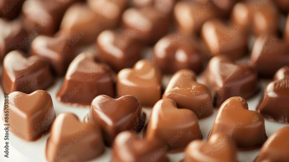 Heart-Shaped Chocolate Candies Heart-Shaped Chocolate Candies