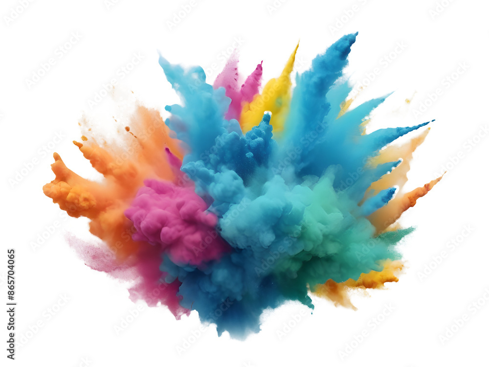 Fototapeta premium Abstract Color spreading transparent background