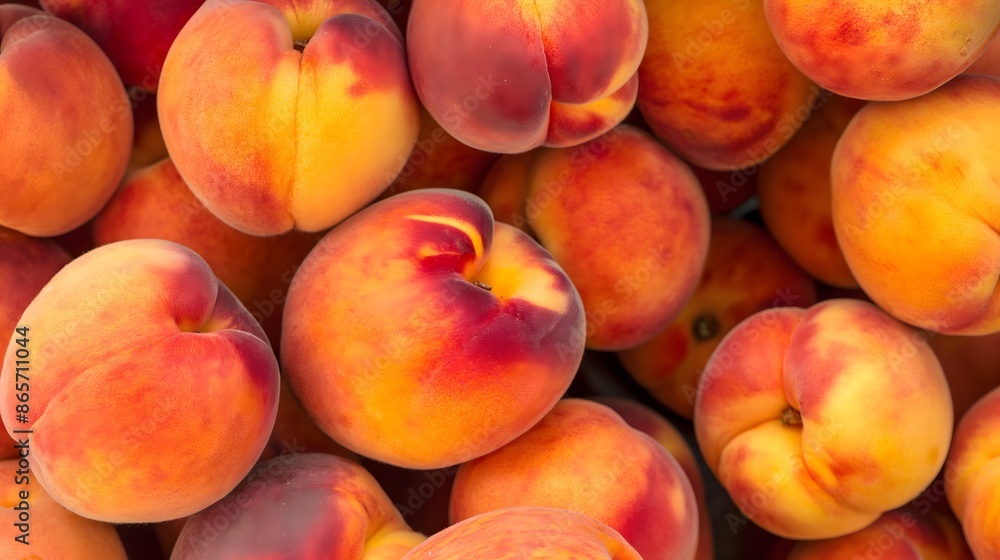 19. Juicy peaches, with their fuzzy skin and vibrant orange color